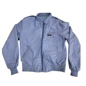 Vintage Members Only Jacket Blue Sheen Classic Fit. Size 40